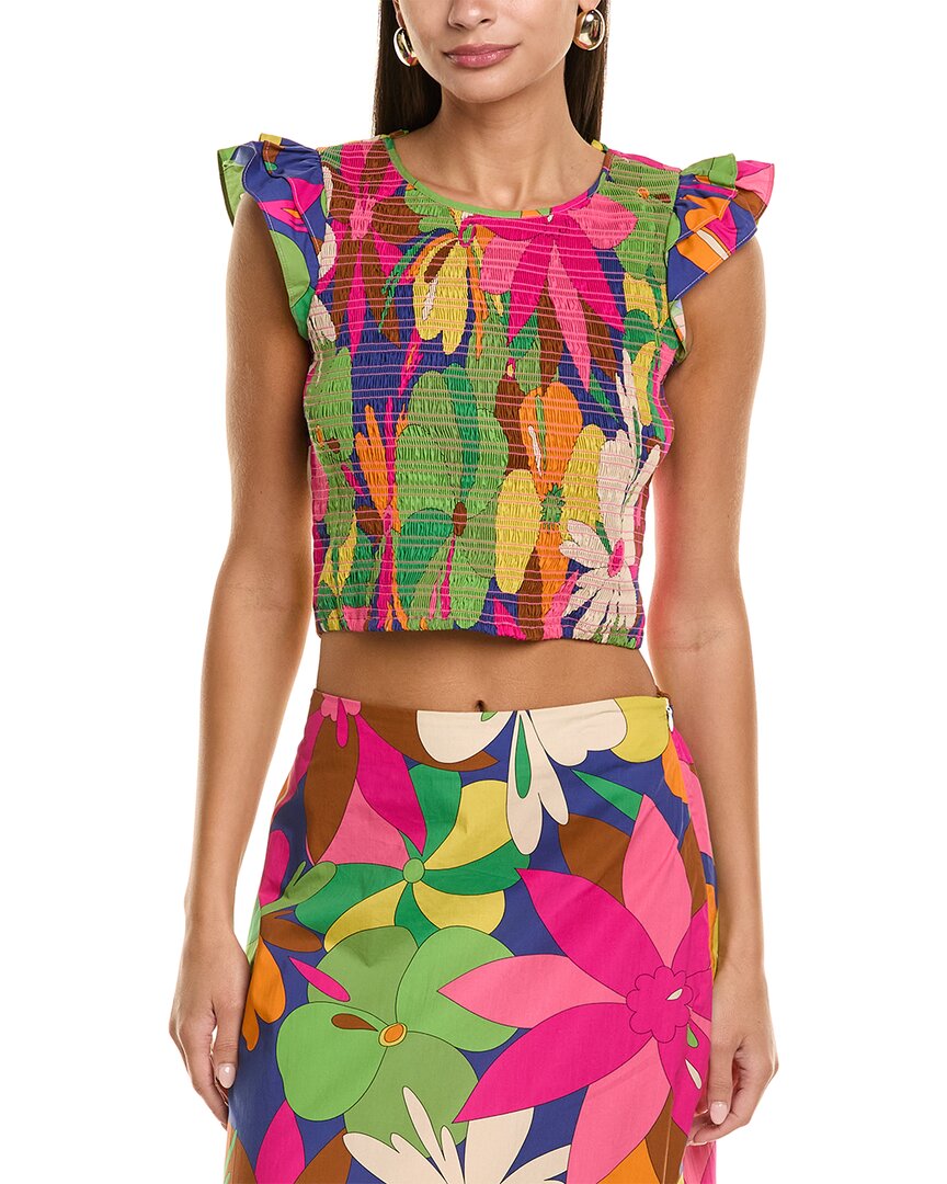 Флора Биа NYC Топ Neomi Flora Bea NYC, зеленый
Флора Биа NYC Топ Neomi Flora Bea NYC, зеленый