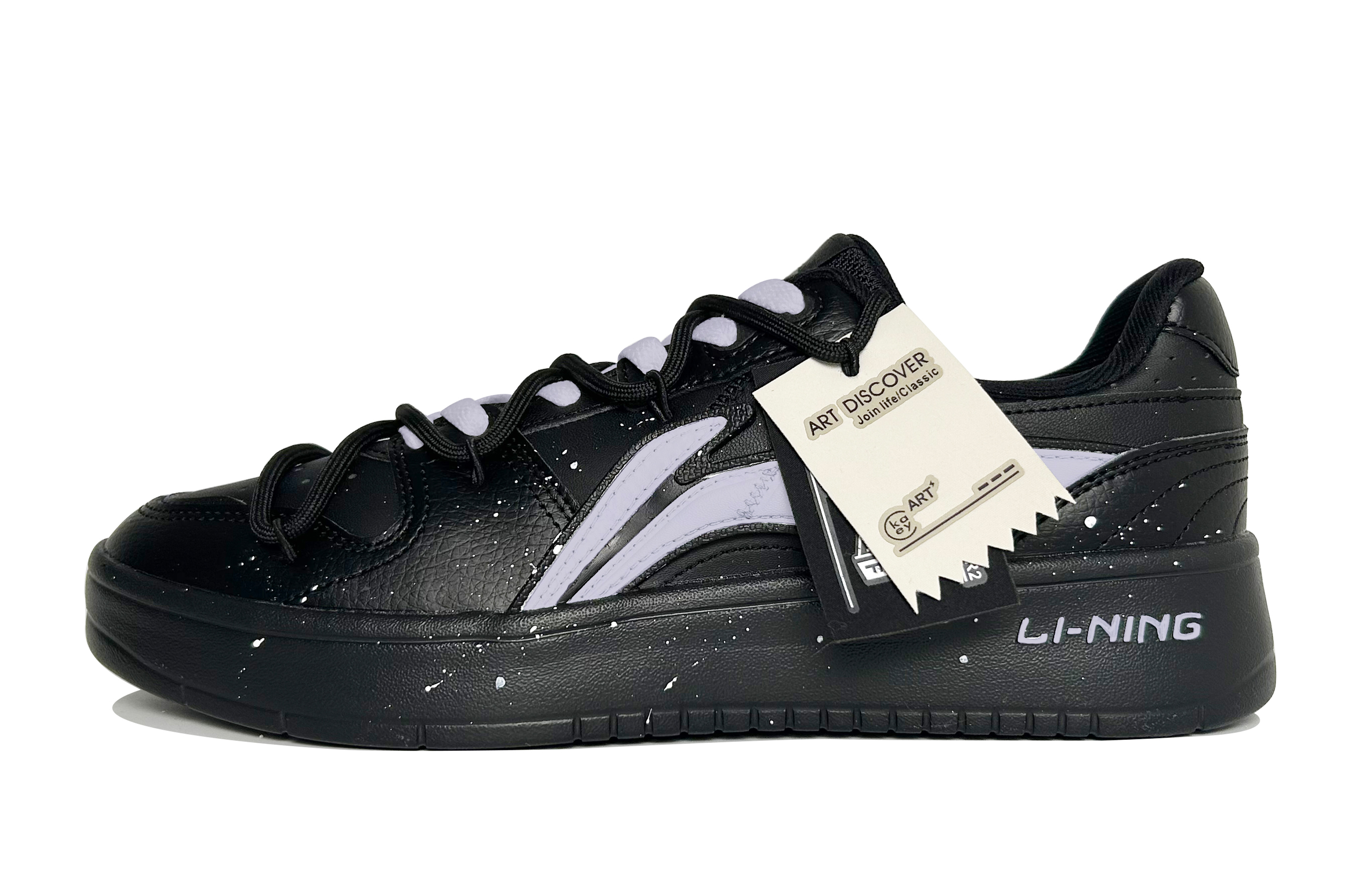 LINING Низкие кроссовки для скейтбординга Acer Truncatum с противоскользящим и износостойким покрытием, мужские, черные, фиолетовые 
LINING Низкие кроссовки для скейтбординга Acer Truncatum с противоскользящим и износостойким покрытием, мужские, черные, фиолетовые