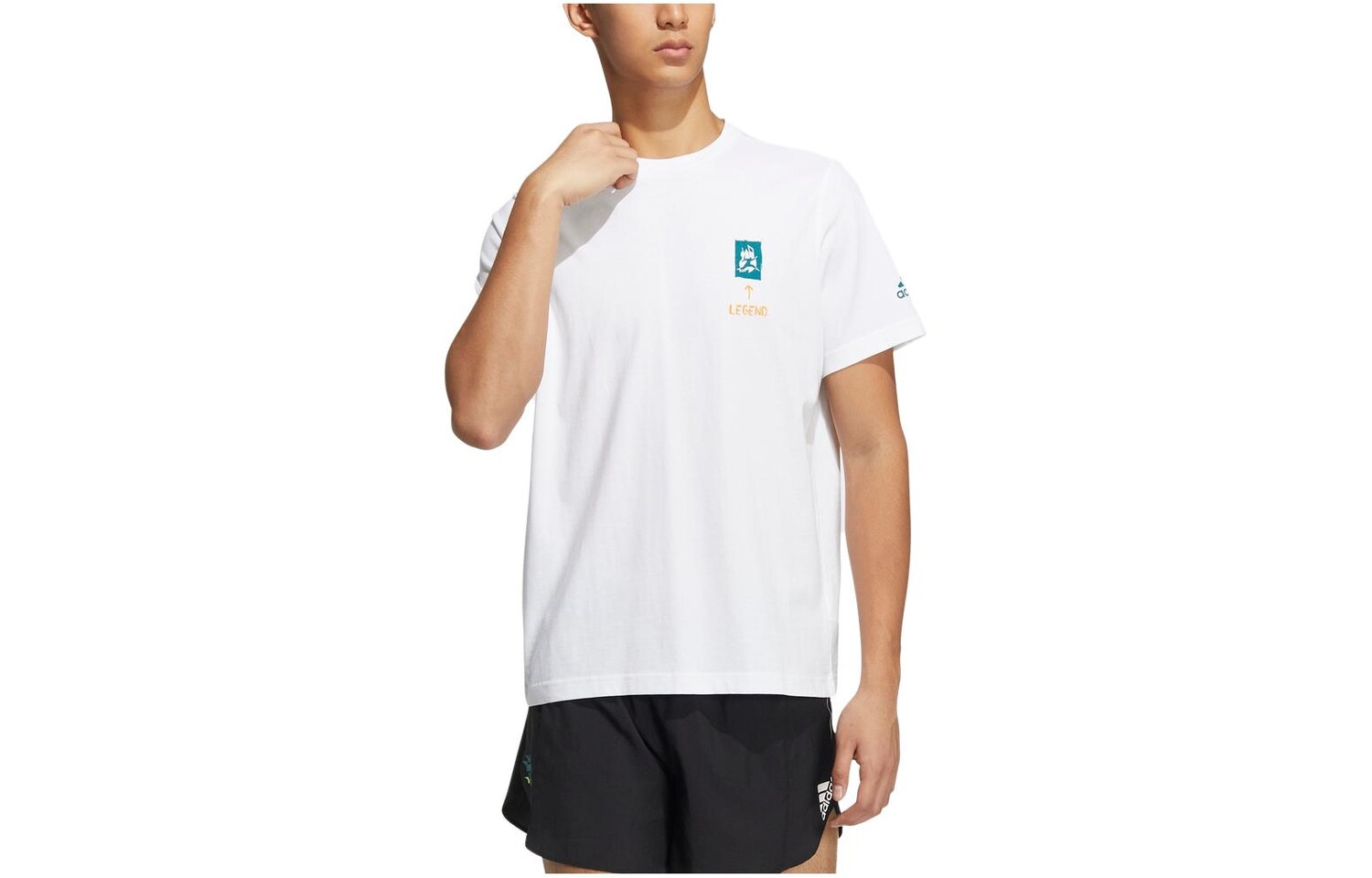 Adidas Мужская футболка, Белый 
Adidas Мужская футболка, Белый