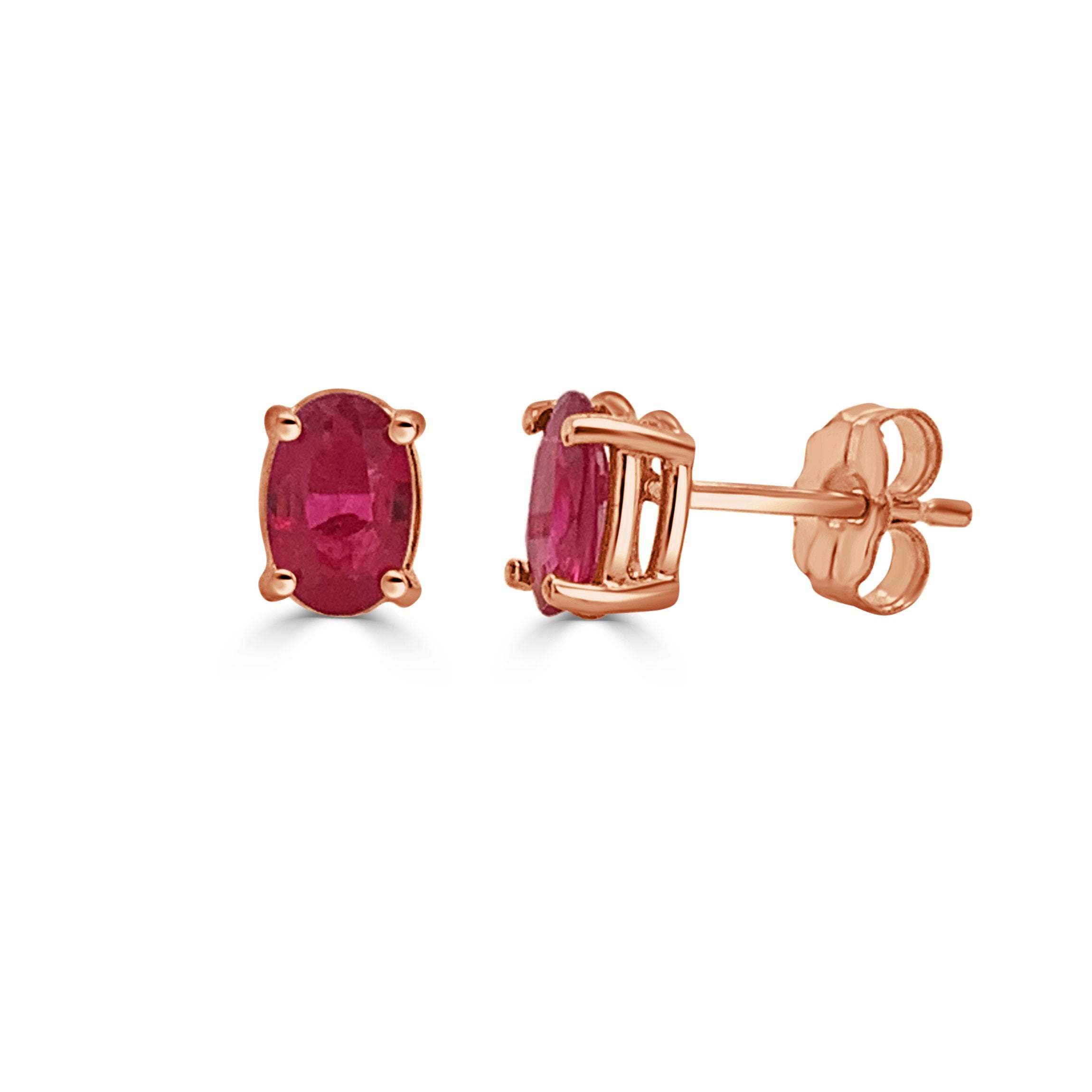 Овальные серьги-гвоздики из 14-каратного золота с рубинами Sabrina Designs, розовый
Овальные серьги-гвоздики из 14-каратного золота с рубинами Sabrina Designs, розовый