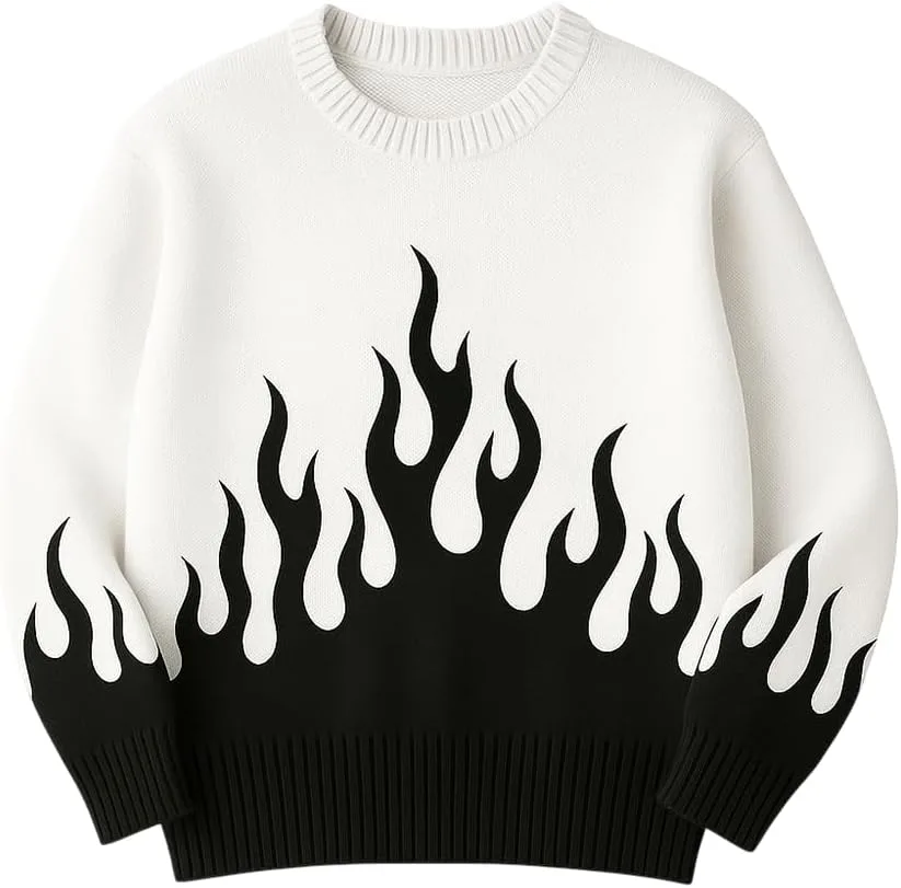 Унисекс свитер с длинным рукавом и вязаным узором Flame Pattern Grewear
Унисекс свитер с длинным рукавом и вязаным узором Flame Pattern Grewear