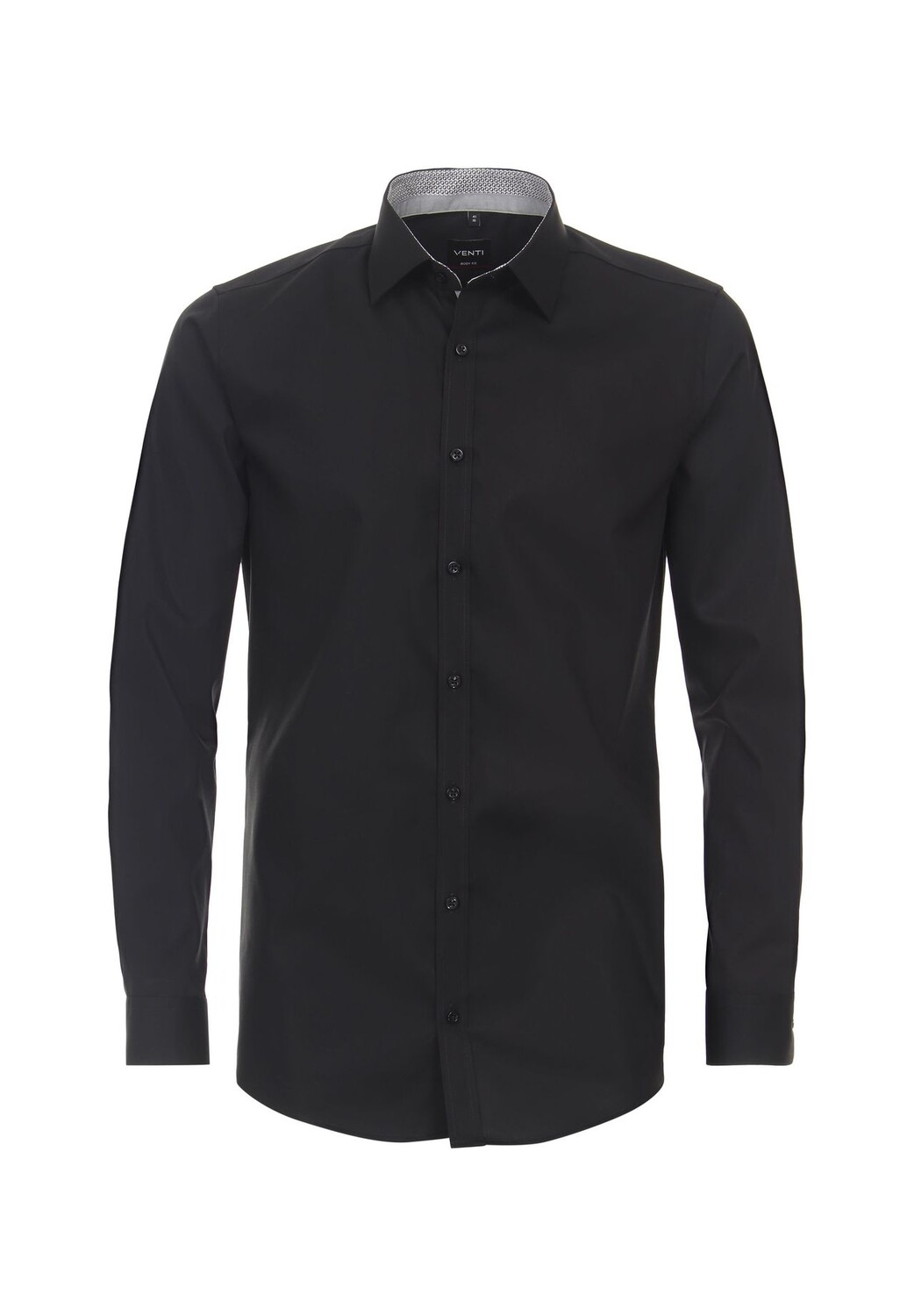 Мужская деловая рубашка однотонного кроя Venti, черный
Мужская деловая рубашка однотонного кроя Venti, черный
