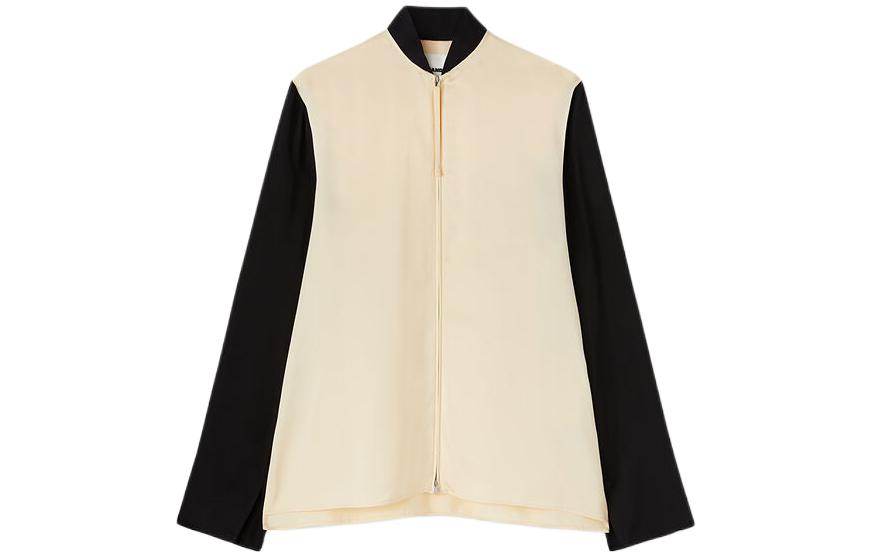 Панельная застегивающаяся на молнию атласная рубашка JIL SANDER, хаки
Панельная застегивающаяся на молнию атласная рубашка JIL SANDER, хаки