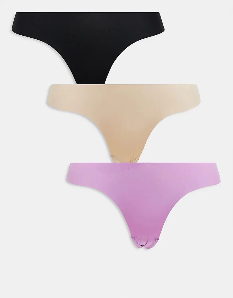 Комплект из 3 трусиков-стрингов Cotton On, невидимых, разноцветных
Комплект из 3 трусиков-стрингов Cotton On, невидимых, разноцветных