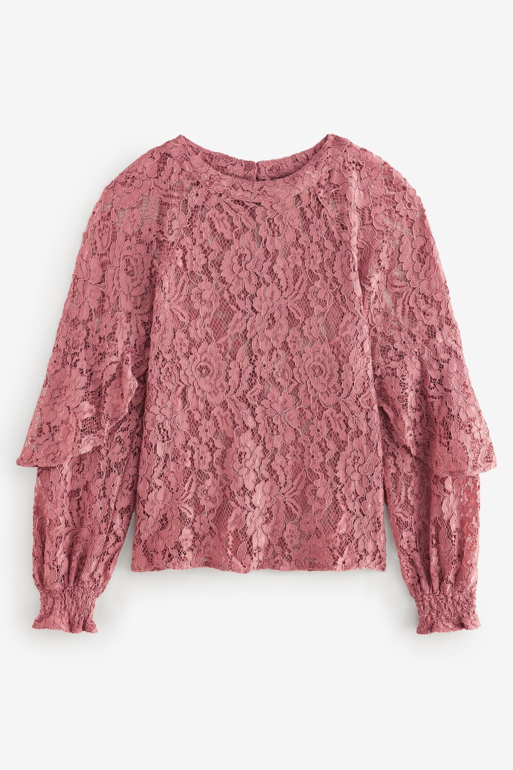 Блузка с длинными рукавами и кружевом на завязке Next, розовый
Блузка с длинными рукавами и кружевом на завязке Next, розовый