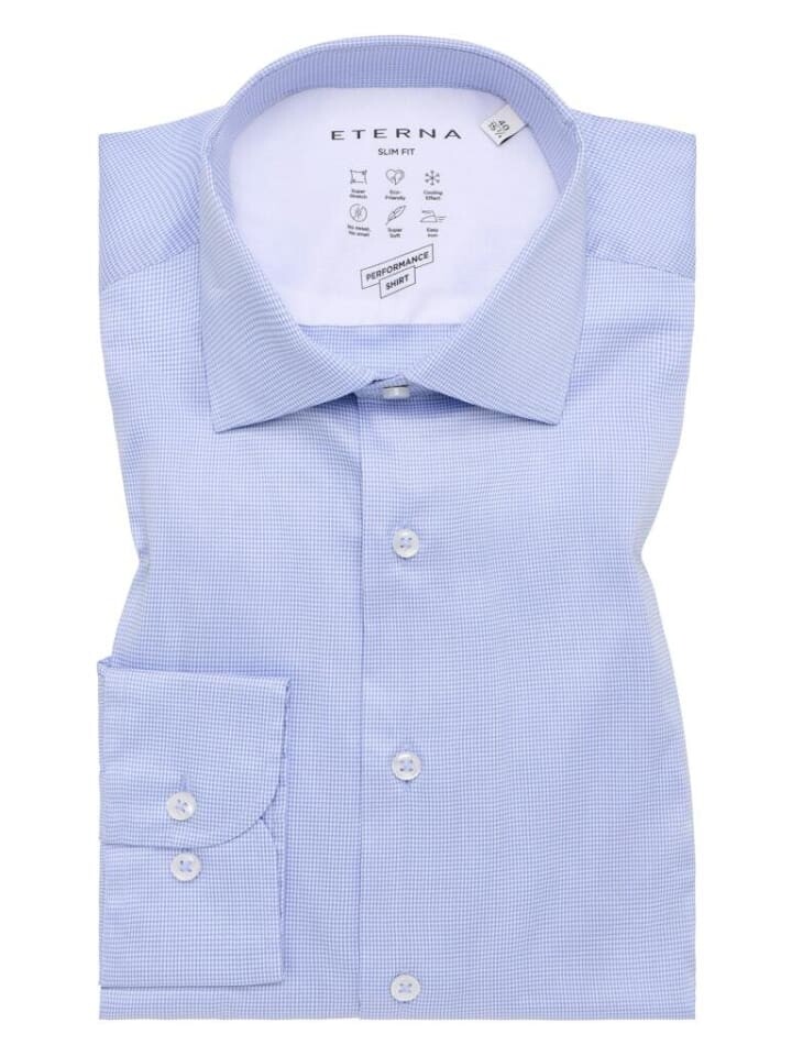 Рубашка с длинным рукавом Eterna, голубой
Рубашка с длинным рукавом Eterna, голубой