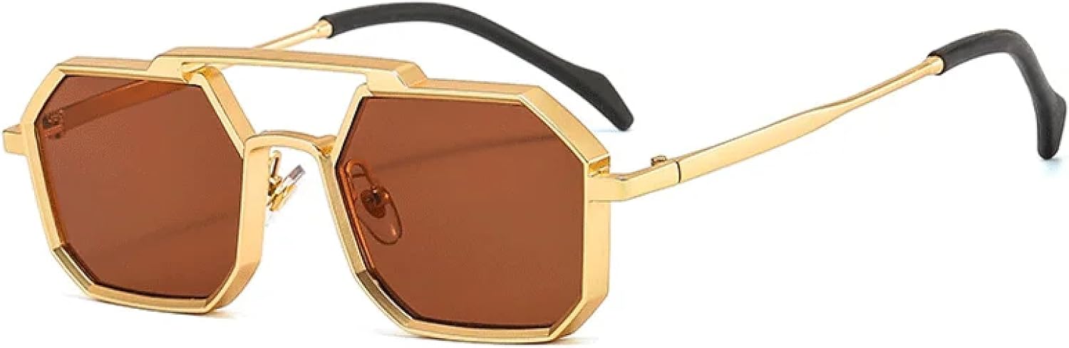 Ретро солнцезащитные очки для женщин и мужчин в стиле панк, металлические, с прозрачными линзами, черные, красные, желтые, с защитой от УФ-излучения UV400 SZVVBKK, Gold Tea
Ретро солнцезащитные очки для женщин и мужчин в стиле панк, металлические, с прозрачными линзами, черные, красные, желтые, с защитой от УФ-излучения UV400 SZVVBKK, Gold Tea