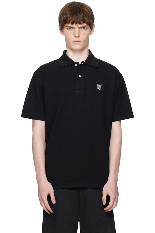 Удобная поло с вышитой головой лисы Bold fox Maison Kitsuné, черный
Удобная поло с вышитой головой лисы Bold fox Maison Kitsuné, черный