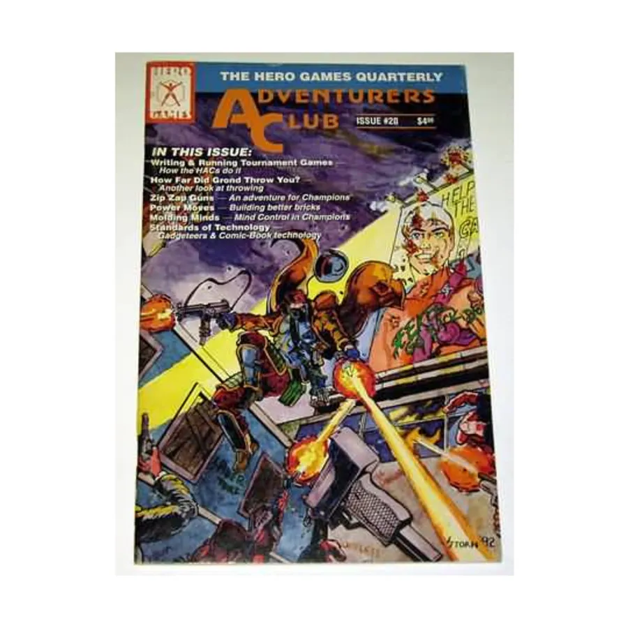 Журнал #20 "Champions Adventure, Mind Control, Gadgeteers", Adventurer's Club Magazine 
Журнал #20 "Champions Adventure, Mind Control, Gadgeteers", Adventurer's Club Magazine