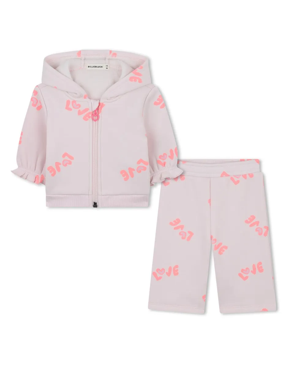 Детский спортивный костюм розового цвета с принтом Billieblush, светло-розовый
Детский спортивный костюм розового цвета с принтом Billieblush, светло-розовый