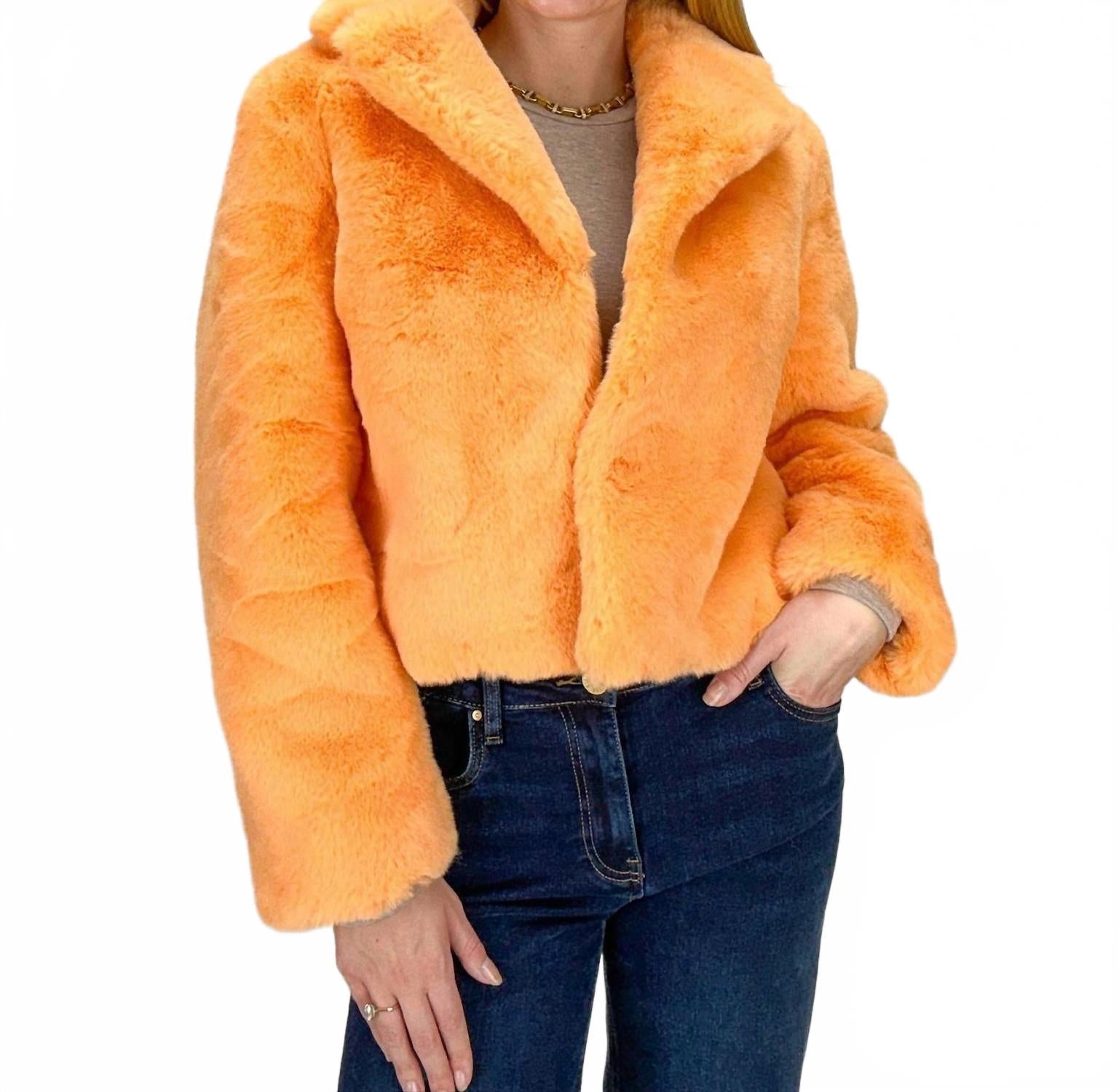 Furious Fur Куртка из искусственного меха Martha, цвет мандариновый
Furious Fur Куртка из искусственного меха Martha, цвет мандариновый