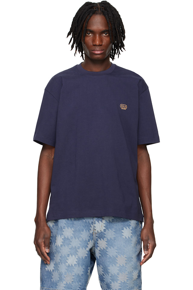 Футболка с вышитым логотипом Solid Homme, синий
Футболка с вышитым логотипом Solid Homme, синий