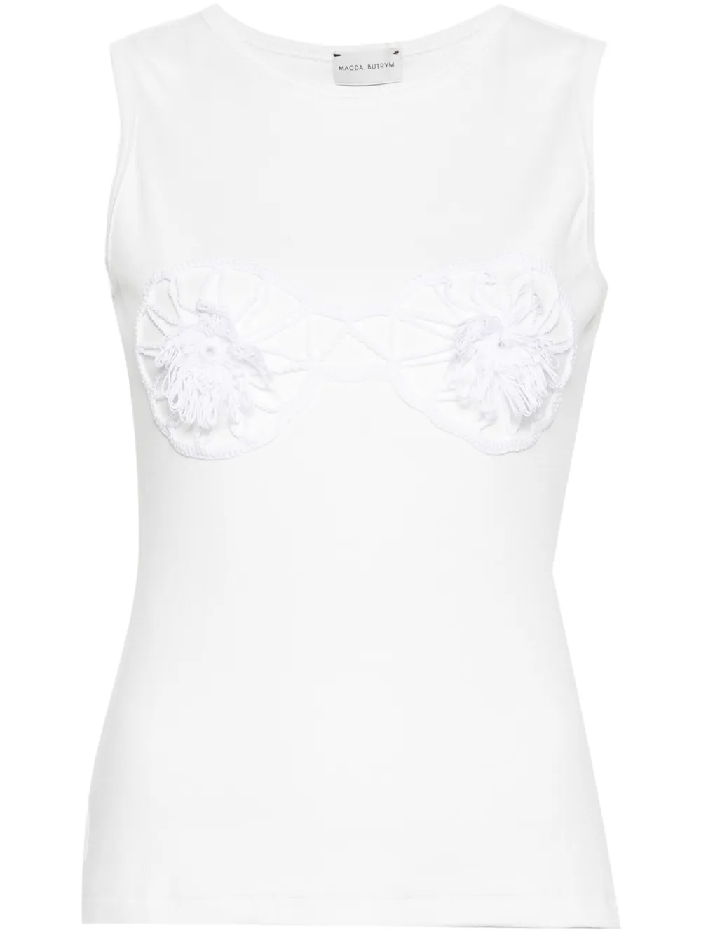 Топ в технике кроше Magda Butrym, черный 
Топ в технике кроше Magda Butrym, черный