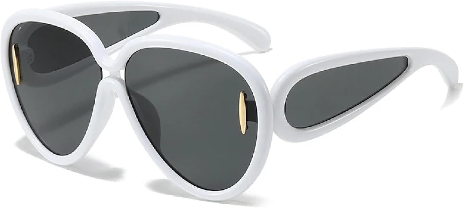 Спортивные солнцезащитные очки большого размера в стиле стимпанк для женщин и мужчин, очки с индивидуальным дизайном, роскошные очки для женщин, защитные очки от УФ-излучения UV400 TKKTLLT, White Gray
Спортивные солнцезащитные очки большого размера в стиле стимпанк для женщин и мужчин, очки с индивидуальным дизайном, роскошные очки для женщин, защитные очки от УФ-излучения UV400 TKKTLLT, White Gray