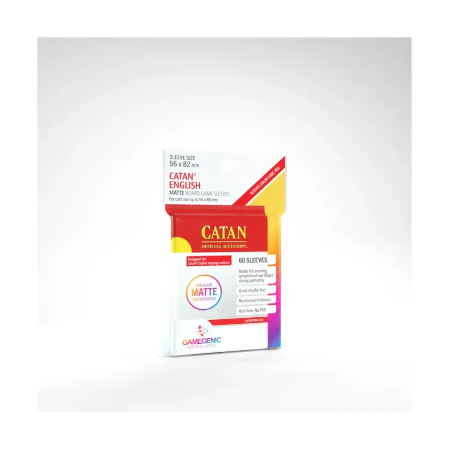 Матовые рукава – Катан (60), Board Game Supplies & Accessories (GameGenic)
Матовые рукава – Катан (60), Board Game Supplies & Accessories (GameGenic)
