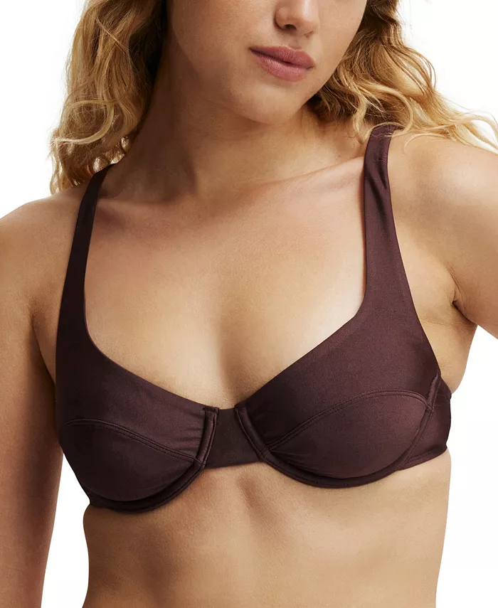 Женский бикини-топ-балконет на косточках COTTON ON, коричневый
Женский бикини-топ-балконет на косточках COTTON ON, коричневый