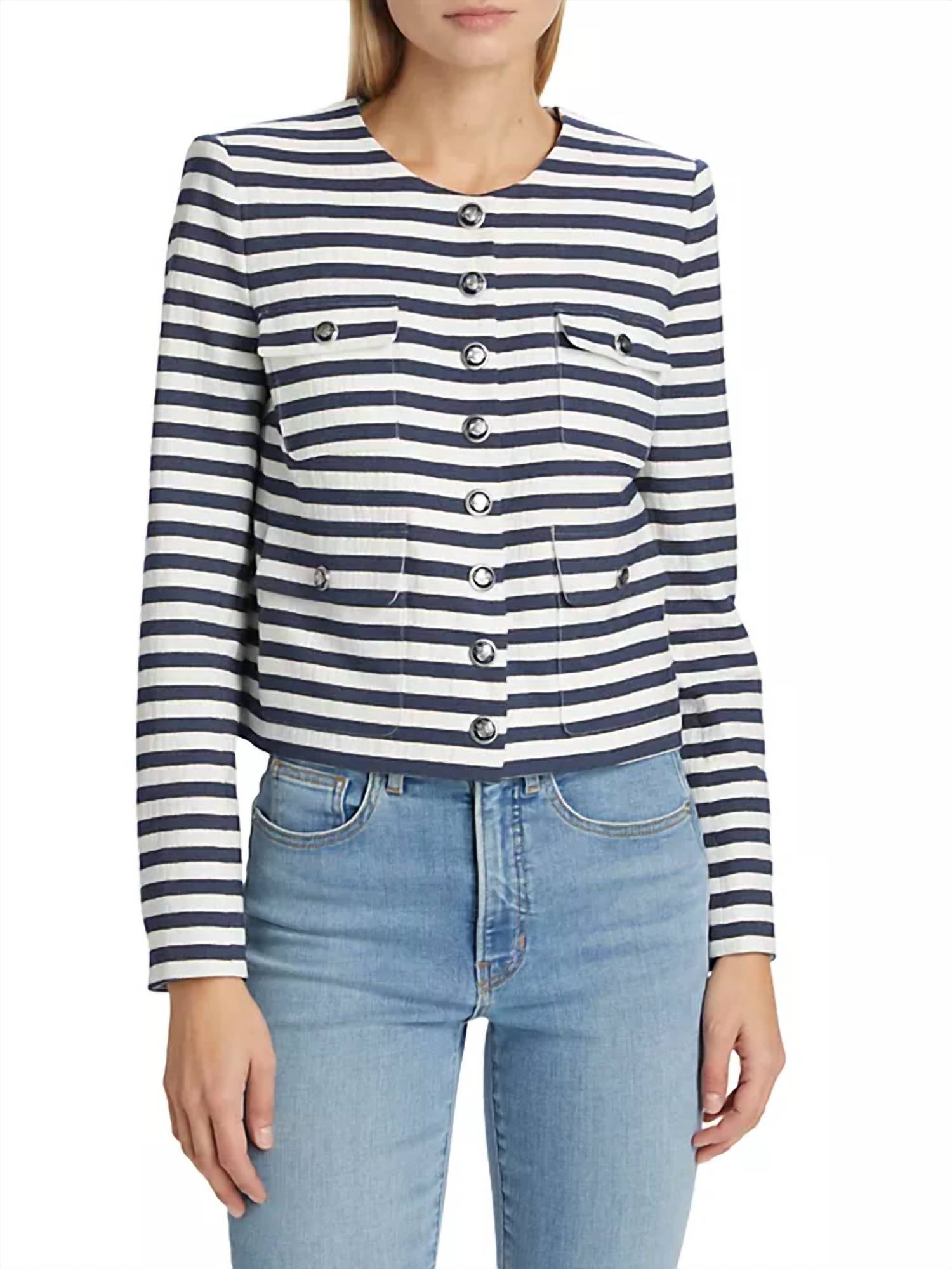 Куртка Isa в синем мультиколоре Veronica Beard
Куртка Isa в синем мультиколоре Veronica Beard