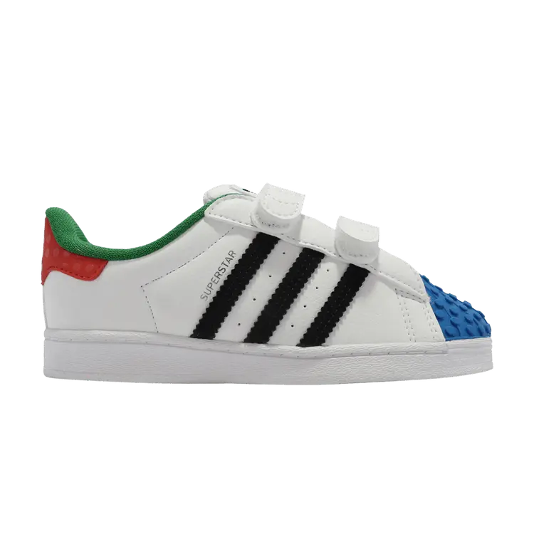 Кроссовки adidas LEGO x Superstar CF I 'White Red Blue', белый
Кроссовки adidas LEGO x Superstar CF I 'White Red Blue', белый