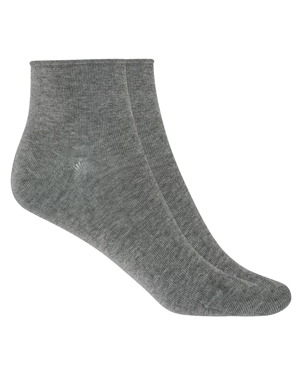 Набор из 2 пар женских однотонных хлопковых носков с закатанными манжетами Punto Blanco, серый
Набор из 2 пар женских однотонных хлопковых носков с закатанными манжетами Punto Blanco, серый