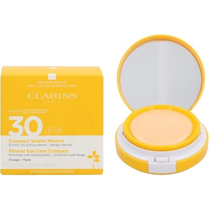 Mineral Sun Care Компактный бежевый натуральный солнцезащитный крем для лица Spf 30 в коробке 11,5 мл, Clarins
Mineral Sun Care Компактный бежевый натуральный солнцезащитный крем для лица Spf 30 в коробке 11,5 мл, Clarins