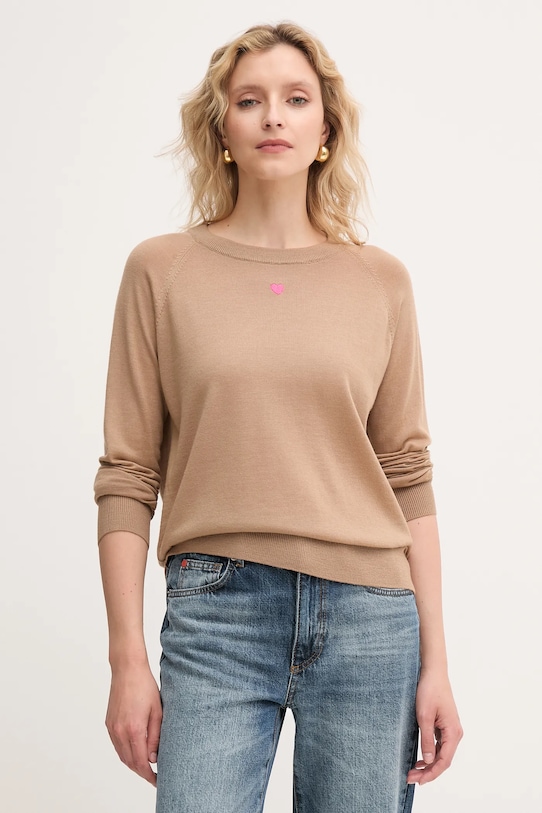 Шерстяной свитер Max&Co., коричневый
Шерстяной свитер Max&Co., коричневый