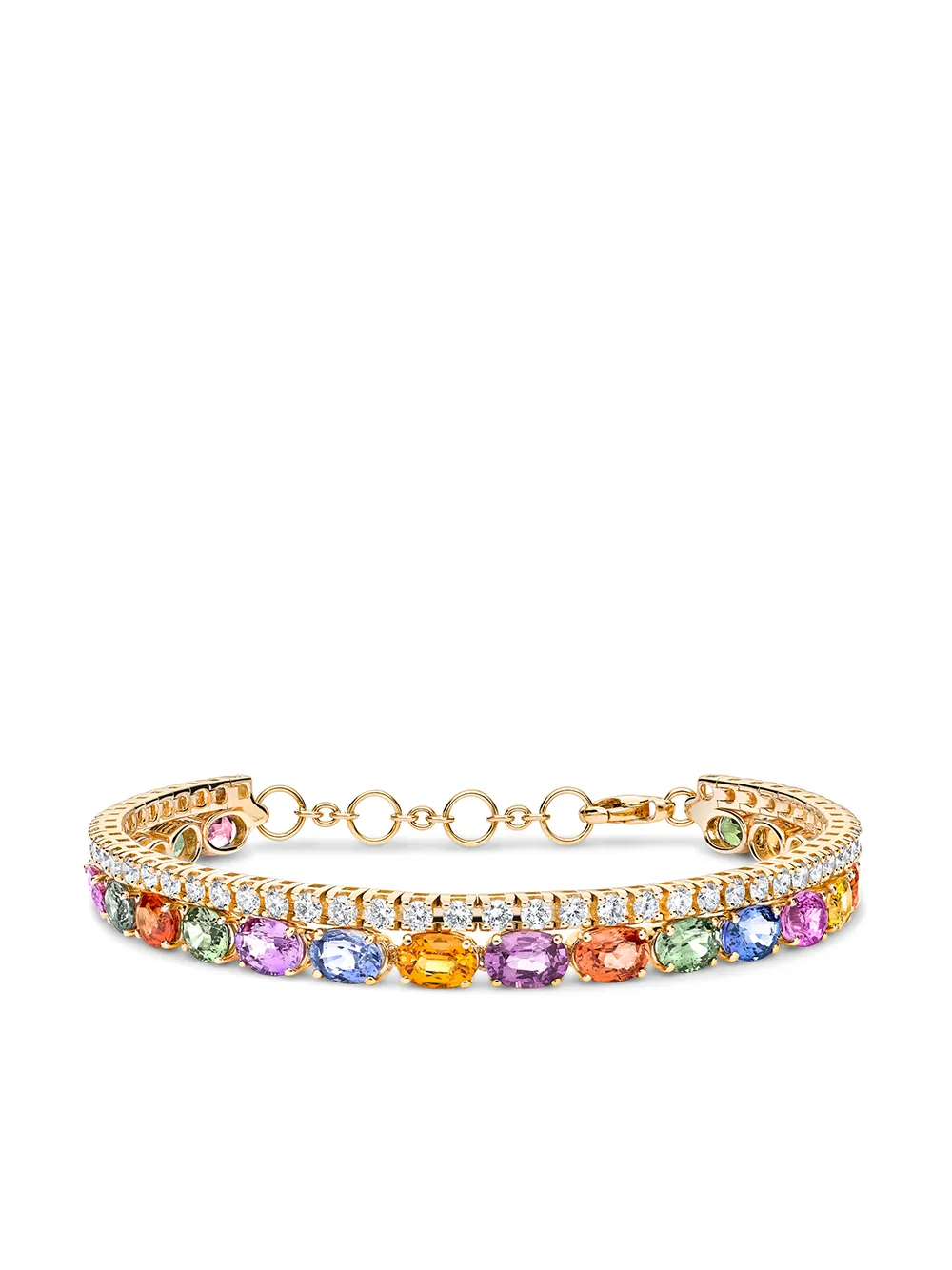 Браслет Rainbow из розового золота с сапфирами и бриллиантами Pragnell, розовый
Браслет Rainbow из розового золота с сапфирами и бриллиантами Pragnell, розовый