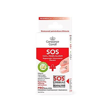 Sos Nail Rebuilder Утолщающее средство, 10 мл, Constance Carroll
Sos Nail Rebuilder Утолщающее средство, 10 мл, Constance Carroll