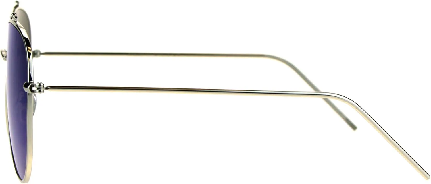 Солнцезащитные очки с плоской верхней планкой, ретро-стиль, увеличенного размера, унисекс, модные, защита от УФ-излучения 400 PASTL, Silver (Blue Mirror)
Солнцезащитные очки с плоской верхней планкой, ретро-стиль, увеличенного размера, унисекс, модные, защита от УФ-излучения 400 PASTL, Silver (Blue Mirror)