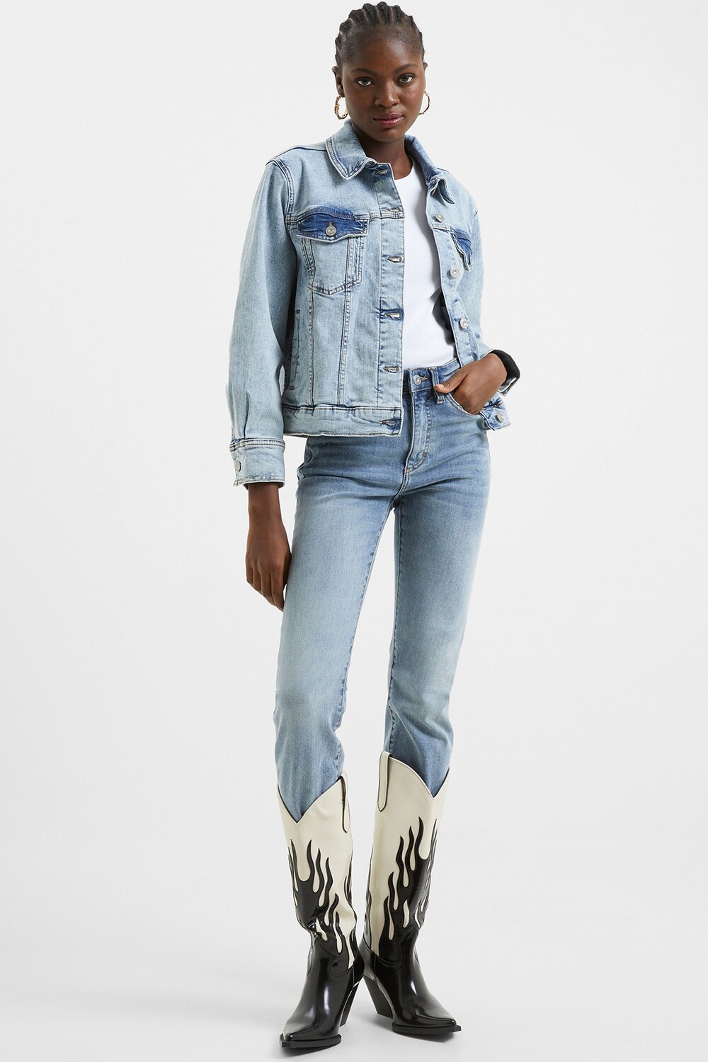 Синяя эластичная куртка дальнобойщика Conscious French Connection, синий
Синяя эластичная куртка дальнобойщика Conscious French Connection, синий