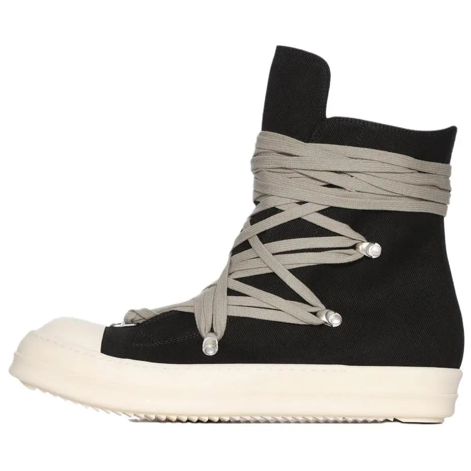 Rick Owens DRKSHDW Высокие парусиновые туфли мужские черные
Rick Owens DRKSHDW Высокие парусиновые туфли мужские черные