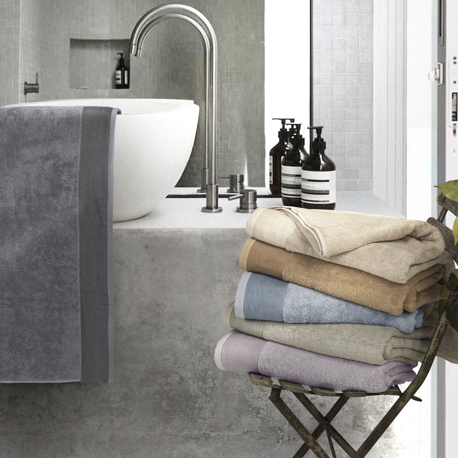 Махровое банное полотенце StoneWashed с льняной оборкой - Loire Lisola Stone, цвет Valenza
Махровое банное полотенце StoneWashed с льняной оборкой - Loire Lisola Stone, цвет Valenza