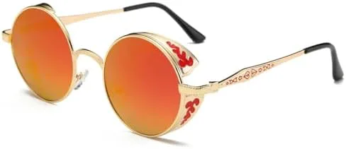 Круглые солнцезащитные очки в стиле стимпанк 2027 года для мужчин и женщин, поляризованные, с боковыми щитками и рельефным узором в виде пламени MTZJH, 4
Круглые солнцезащитные очки в стиле стимпанк 2027 года для мужчин и женщин, поляризованные, с боковыми щитками и рельефным узором в виде пламени MTZJH, 4