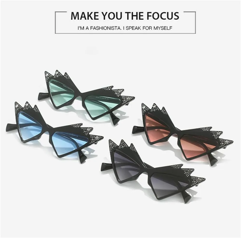 Женские солнцезащитные очки «кошачий глаз» с градиентной оправой в виде бриллиантов, декоративные очки для вечеринок, защита от ультрафиолета UV400 HDUBFY, 4
Женские солнцезащитные очки «кошачий глаз» с градиентной оправой в виде бриллиантов, декоративные очки для вечеринок, защита от ультрафиолета UV400 HDUBFY, 4
