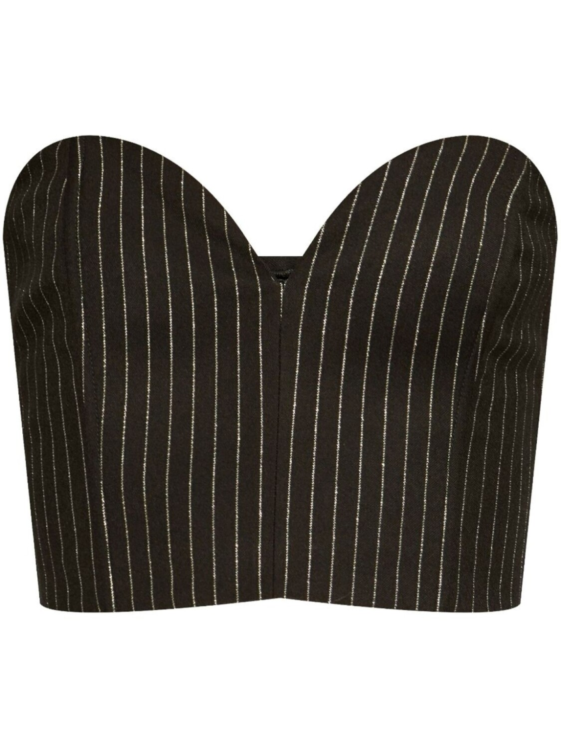 Укороченный топ с люрексом в тонкую полоску Gestuz, черный
Укороченный топ с люрексом в тонкую полоску Gestuz, черный