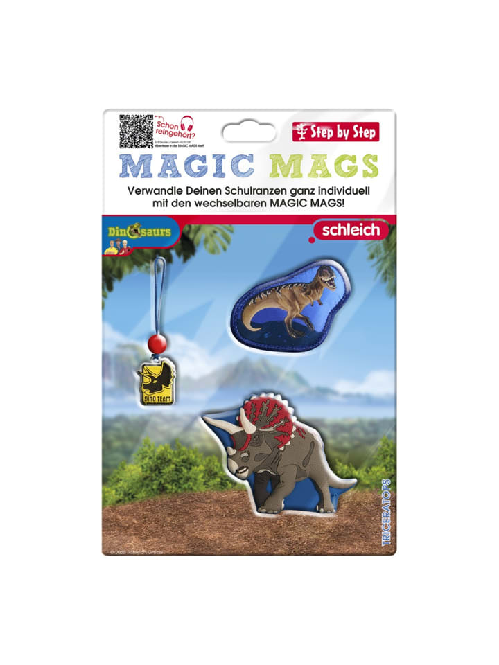 Step by Step Набор аксессуаров для школьного рюкзака MAGIC MAGS с динозаврами и трицератопсом
Step by Step Набор аксессуаров для школьного рюкзака MAGIC MAGS с динозаврами и трицератопсом