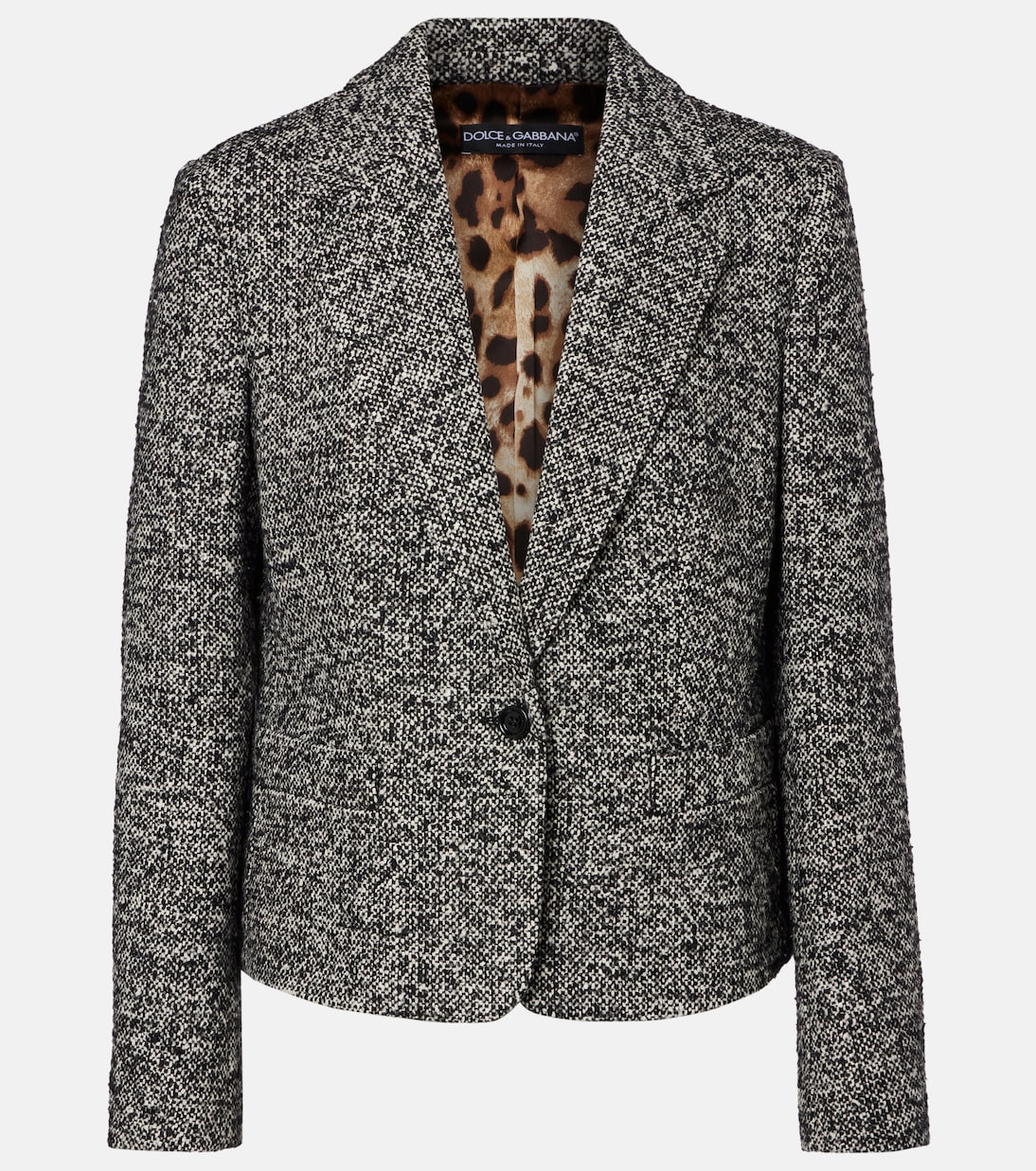 Куртка из смеси шерсти, шелка и альпаки Dolce&Gabbana, Fantasia (Non Stampa 
Куртка из смеси шерсти, шелка и альпаки Dolce&Gabbana, Fantasia (Non Stampa