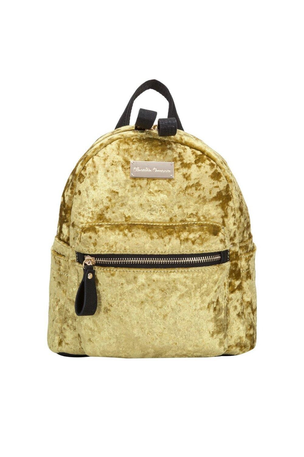 Велюровый рюкзак Anii Xs Claudia Canova, золото 
Велюровый рюкзак Anii Xs Claudia Canova, золото