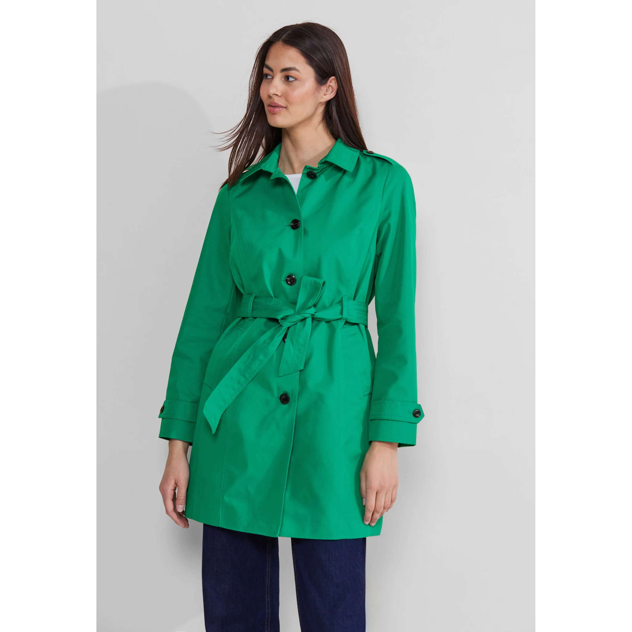 Тренч STREET ONE с поясом, зеленый
Тренч STREET ONE с поясом, зеленый