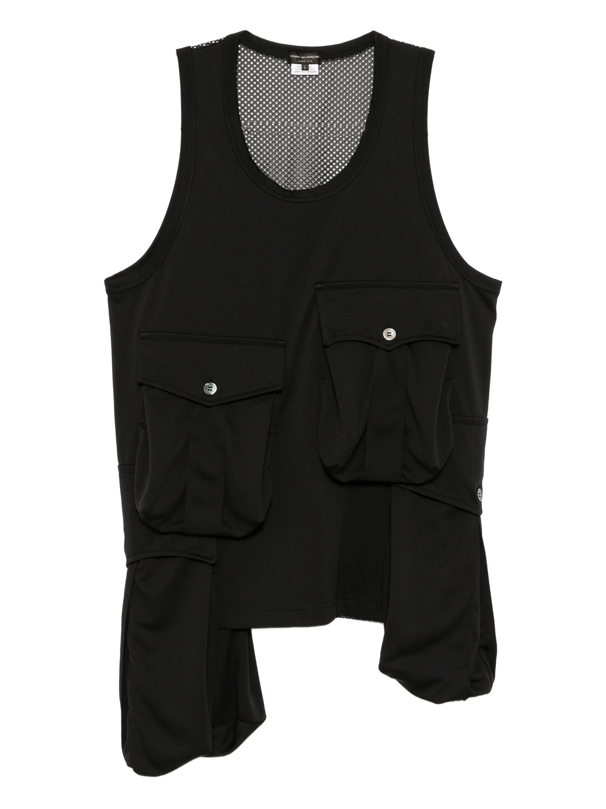 Топ асимметричного кроя Comme Des Garçons Homme Plus, черный
Топ асимметричного кроя Comme Des Garçons Homme Plus, черный