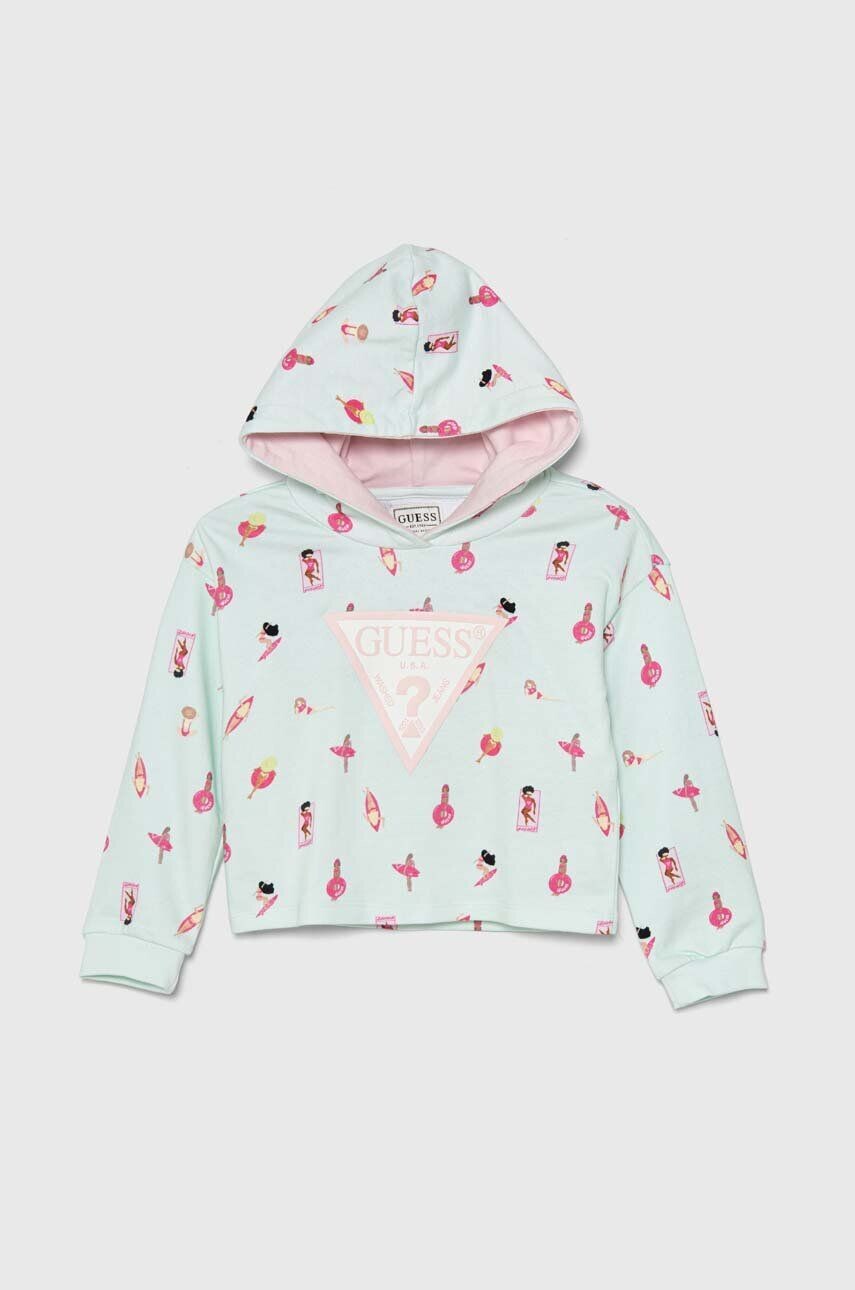 Хлопковая толстовка Guess для мальчика/девочки, бирюзовый
Хлопковая толстовка Guess для мальчика/девочки, бирюзовый