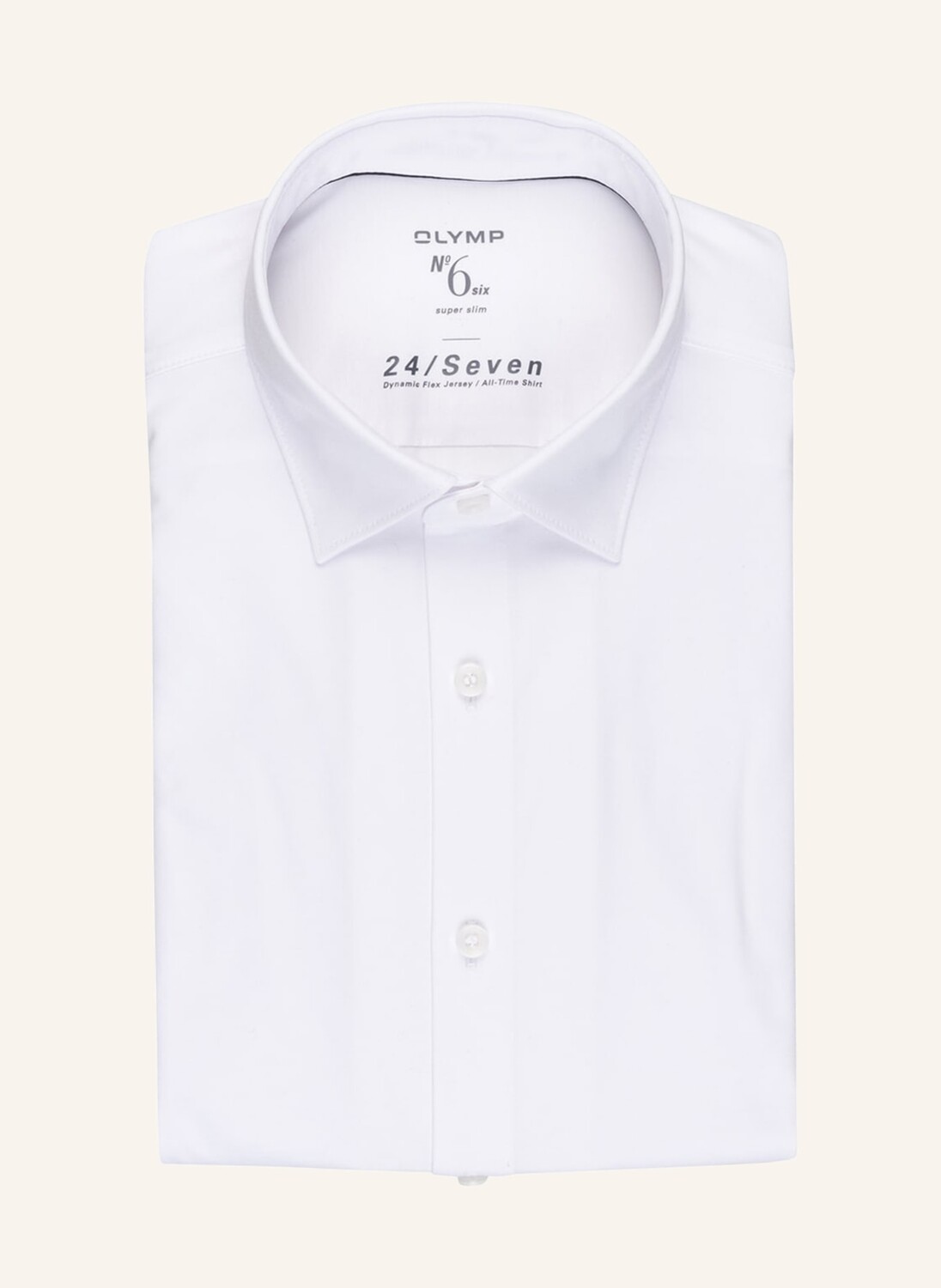 Рубашка OLYMP JerseyNo. Six 24/Seven super slim, белый 
Рубашка OLYMP JerseyNo. Six 24/Seven super slim, белый