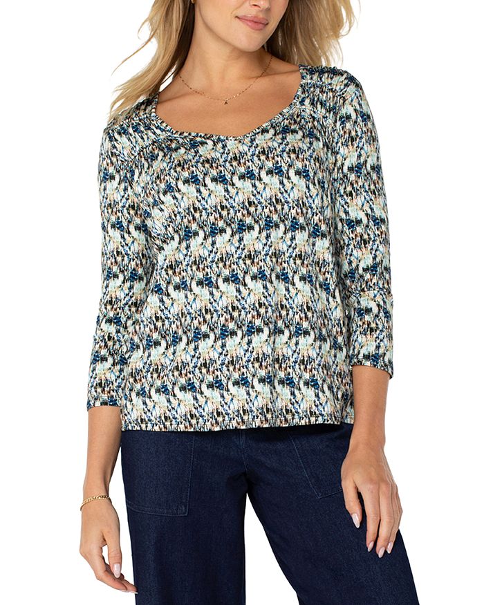 Трикотажная футболка с длинным рукавом и сборками Liverpool Los Angeles, синий
Трикотажная футболка с длинным рукавом и сборками Liverpool Los Angeles, синий