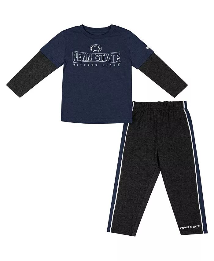 Комплект из футболки с длинным рукавом и брюк Penn State Nittany Lions для мальчиков, темно-синего и черного цвета Colosseum
Комплект из футболки с длинным рукавом и брюк Penn State Nittany Lions для мальчиков, темно-синего и черного цвета Colosseum
