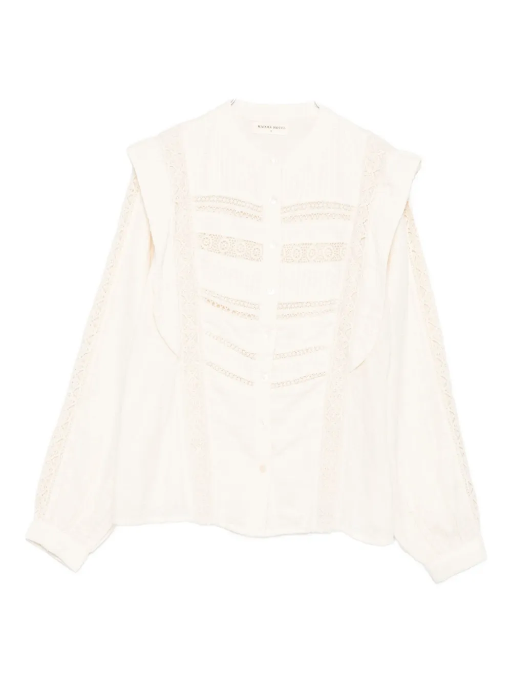 Блузка с кружевной отделкой MAISON HOTEL, нейтральный
Блузка с кружевной отделкой MAISON HOTEL, нейтральный
