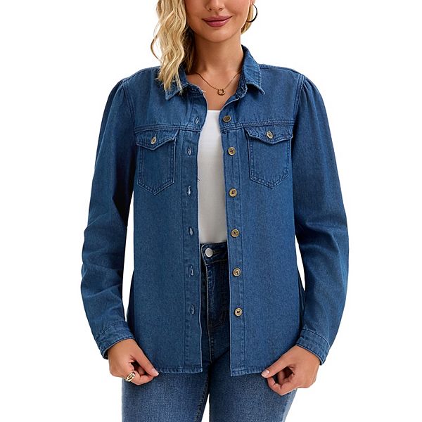Женская джинсовая рубашка с длинными рукавами и карманом Inspire Chic, Dark Blue
Женская джинсовая рубашка с длинными рукавами и карманом Inspire Chic, Dark Blue