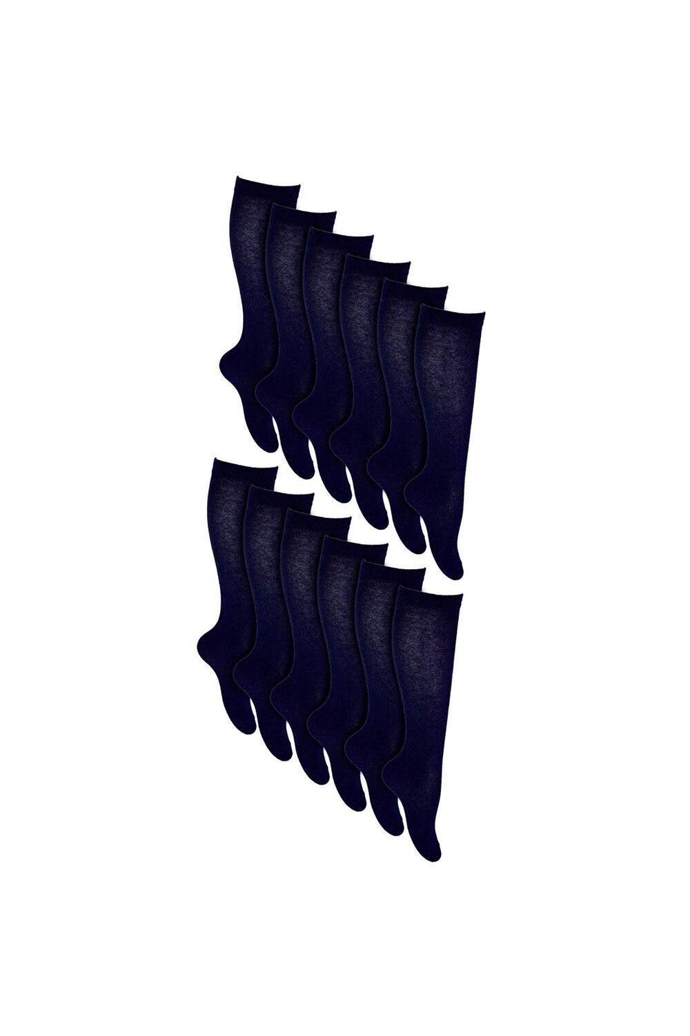 12 пар длинных дышащих хлопковых школьных носков до колена Sock Snob, синий
12 пар длинных дышащих хлопковых школьных носков до колена Sock Snob, синий
