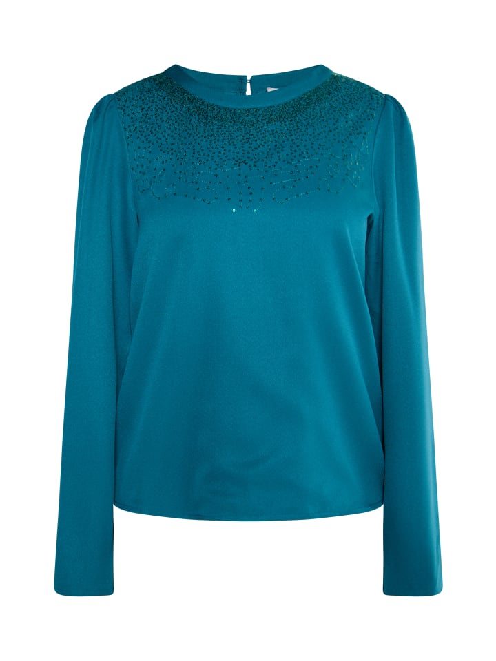 Женская блузка сине-зеленого цвета Usha
Женская блузка сине-зеленого цвета Usha