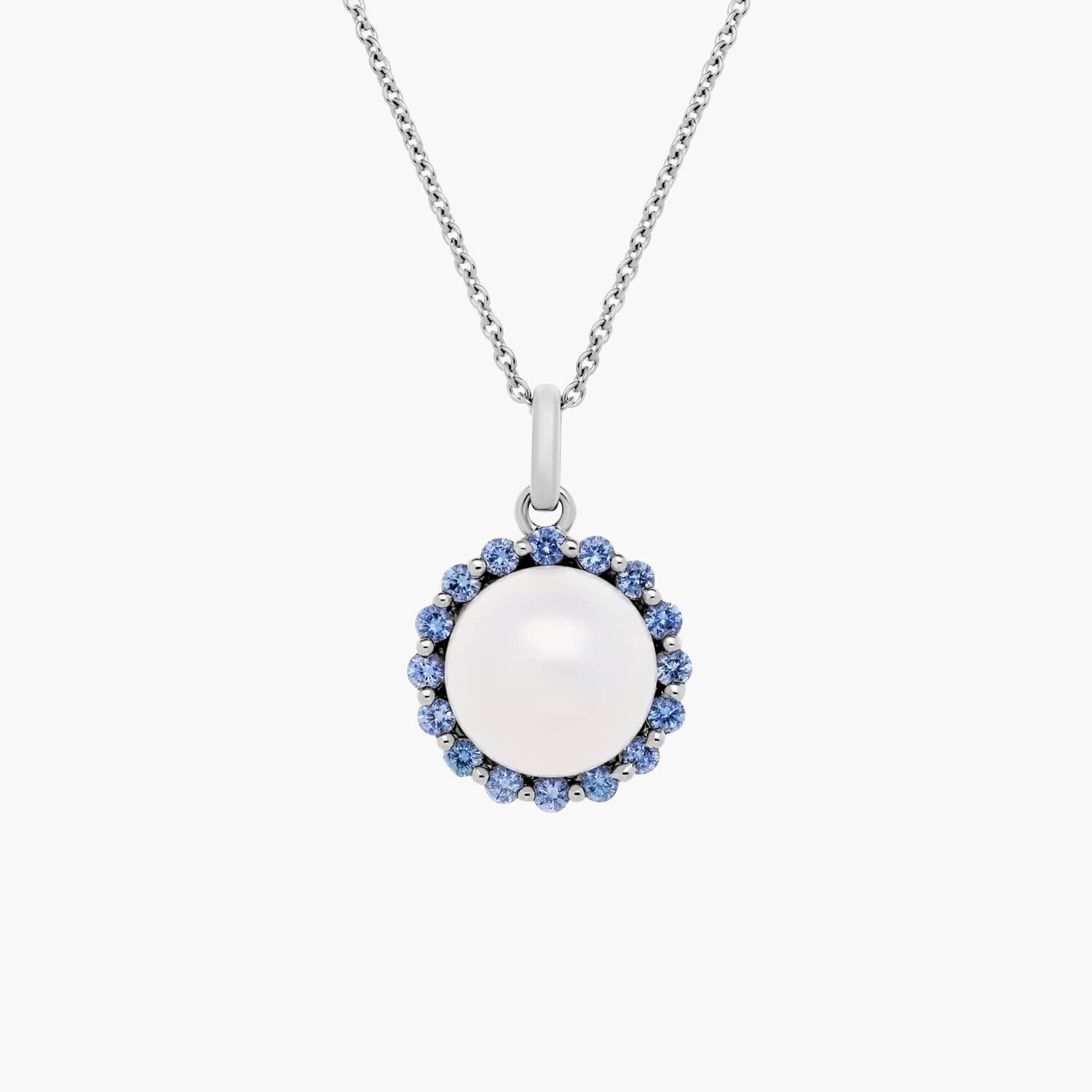 Подвеска с пресноводным культивированным жемчугом и сапфиром из 14-каратного белого золота (8 мм) Blue Nile
Подвеска с пресноводным культивированным жемчугом и сапфиром из 14-каратного белого золота (8 мм) Blue Nile
