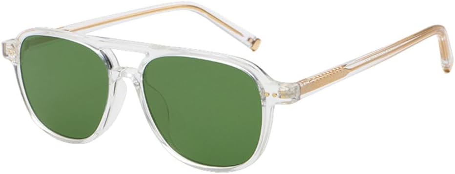 Солнцезащитные очки для мужчин, коричневые с зеленым, унисекс, ретро, солнцезащитные очки для женщин, защита от УФ-излучения UV400, аксессуары для женщин, прозрачные с зеленым, один размер TYUVIVO, Clear With Green
Солнцезащитные очки для мужчин, коричневые с зеленым, унисекс, ретро, солнцезащитные очки для женщин, защита от УФ-излучения UV400, аксессуары для женщин, прозрачные с зеленым, один размер TYUVIVO, Clear With Green