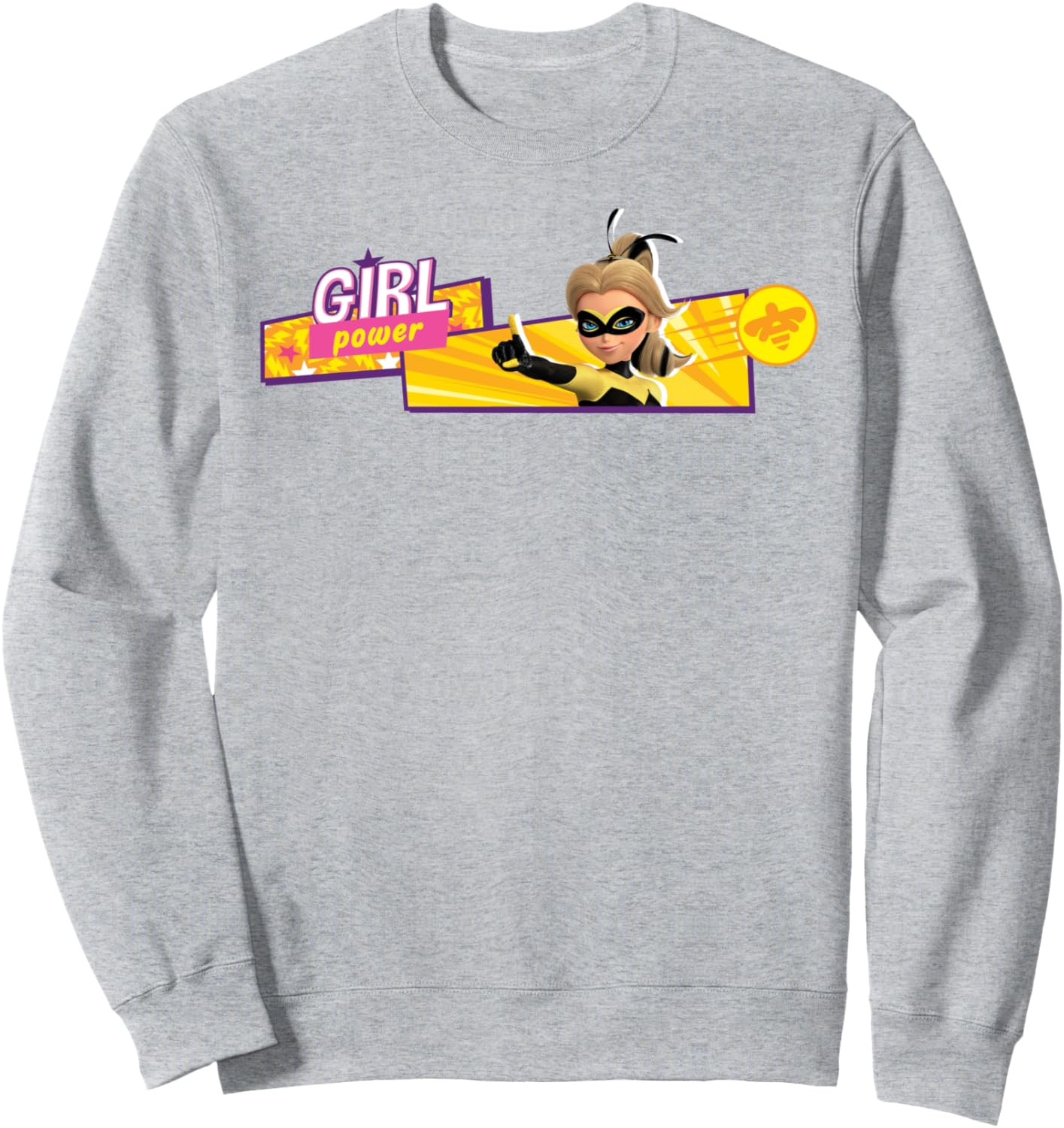 Толстовка с надписью «Королева пчел» из коллекции Miraculous Collection, символизирующая силу девушек, серый
Толстовка с надписью «Королева пчел» из коллекции Miraculous Collection, символизирующая силу девушек, серый